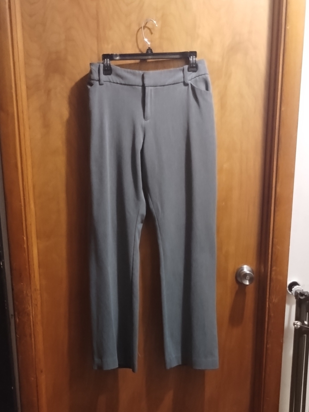 Men's Grey Dress Pants - Classic Straight Fit